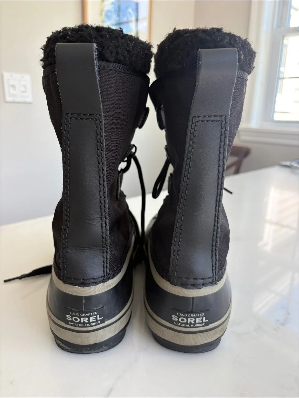 Sorel Mens Black Waterproof Insulated Snow Boots